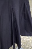 画像2: 無地 黒 フレア スカート w/71cm[18458] (2)