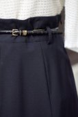 画像3: 無地 黒 フレア スカート w/71cm[18458]