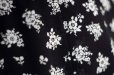 画像7: 花柄 黒×白 フレア スカート w/62cm[18505]
