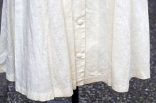 他の写真2: 無地 白 半袖 レトロワンピース ラウンドネック  胸ポケット[18499]