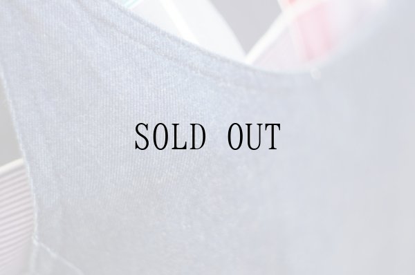 画像10: デニム ジャンパースカート リボン ポケット[18544]