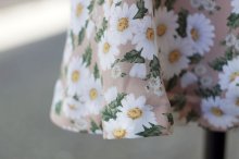 他の写真2: 花柄 白×ピンク 半袖 セットアップ レースカラー[18530]