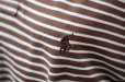 画像8: ”Polo by Ralph Lauren” ボーダー柄 茶×白 半袖 ポロシャツ[18534]