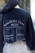 画像4: 黒 半袖 ビンテージ ROADKILLCAFE プリント Tシャツ[18762]