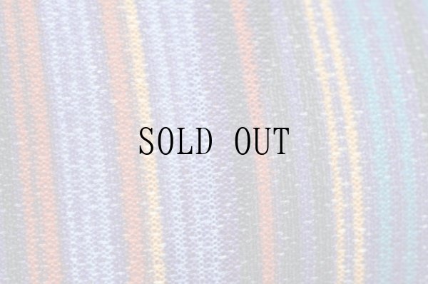 画像9: ストライブ柄 マルチカラー 半袖 レトロワンピース ラウンドカラー[18857]