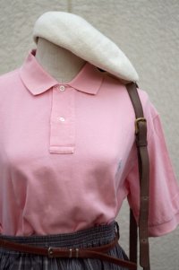 ”Polo by Ralph Lauren” 無地 ピンク 半袖 ポロシャツ[18887]