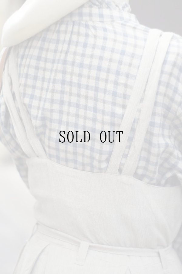 画像6: 無地 グレー ジャンパースカート リボン[18890]