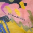 画像3: "SONIA RYKIEL" 花柄 マルチカラー シルク スカーフ 109cm四方 [18993] (3)