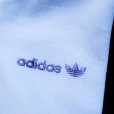 画像6: "adidas" 水色×ネイビー×白 長袖 トラックジャケット ジャージ ポケット ３本ライン [19035]