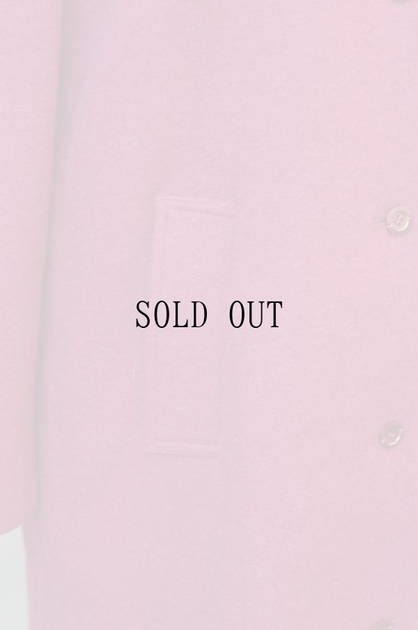 画像7: "ツインギー" ピンクパープル レトロ ウールコート[19112]