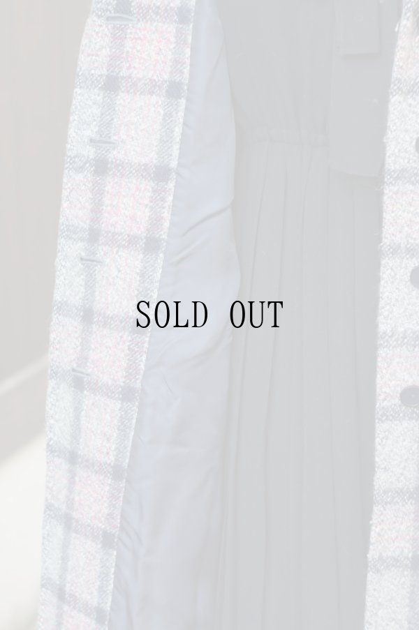 画像9: "Eliza" チェック柄 レトロ ウールコート[19113]