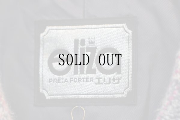 画像11: "Eliza" チェック柄 レトロ ウールコート[19113]