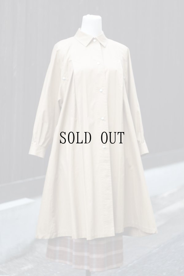 画像4: "東京スタイル" 無地 ベージュ レトロ トレンチコート[19157]