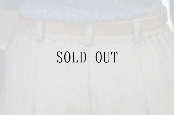 画像9: US製 無地 ブラウン  タックパンツ w67cm [19181]