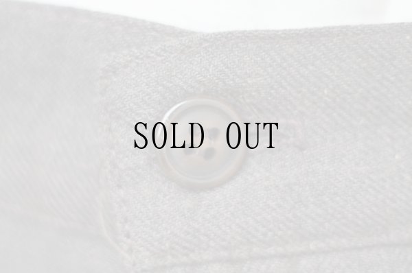 画像4: US製 無地 ブラウン  タックパンツ w67cm [19181]