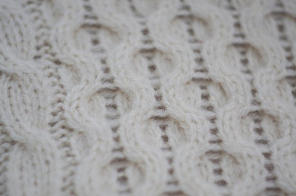 画像8: 無地 白 ニット セーター クルーネック ウール[19197]