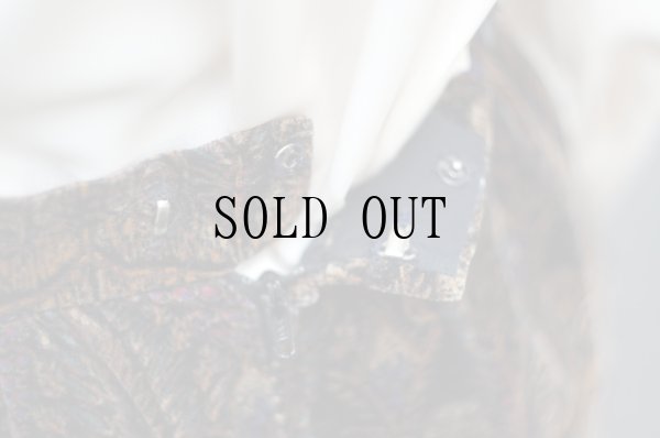 画像17: エスニック柄 ブラウン セットアップ vネック [19274]