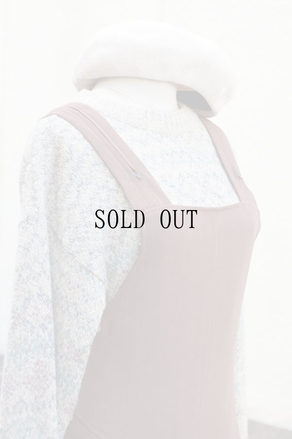 画像9: 無地 ブラウン ジャンパースカート[19281]