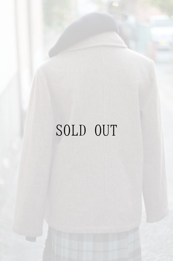 画像4: "familiar"  無地 ブラウン ショート コート [19304]