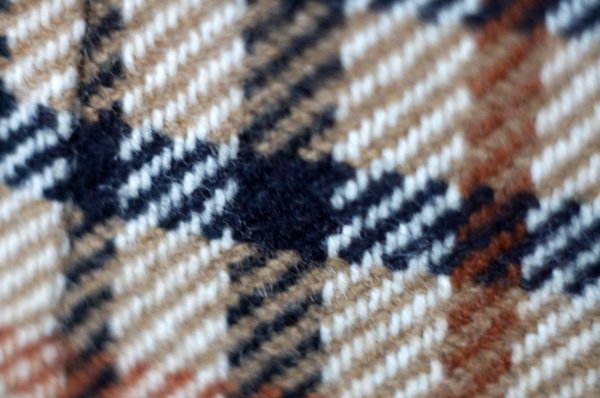 画像9: "DAKS" ブラウン系 チェック柄 ウール スカート プリーツ w63cm[19399]