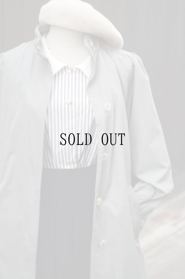 画像15: "LONDON FOG" グレー系 スタンドカラーコート 裏地付き[19307]