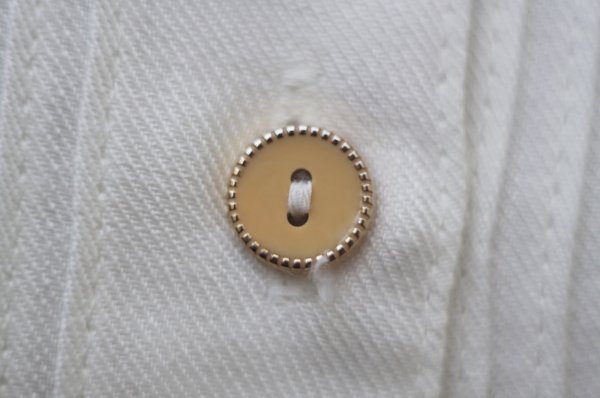 画像6: 無地 白 長袖 ブラウス ノーカラー ピンタック パフスリーブ ドルマンスリーブ[19317]