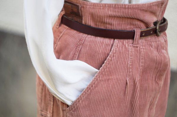 画像7: "FENDI" イタリア製 ピンク コーデュロイ スカート タイト w70cm[19380]