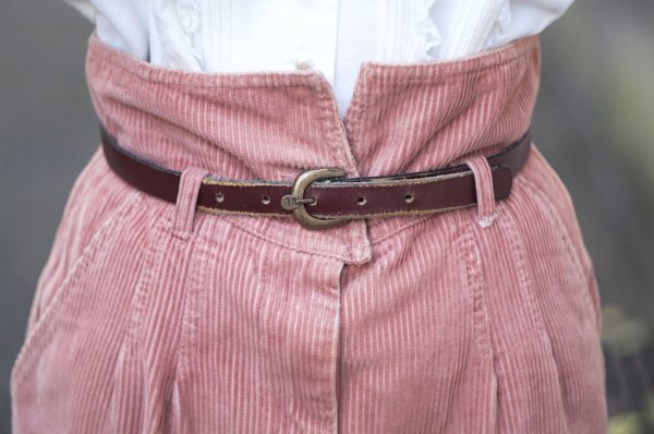 画像12: "FENDI" イタリア製 ピンク コーデュロイ スカート タイト w70cm[19380]