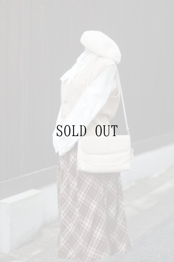 画像8: "UN VINCENT" 無地 ベージュ ウール ケーブル編み ニット ベスト Vネック メンズサイズ[19381]