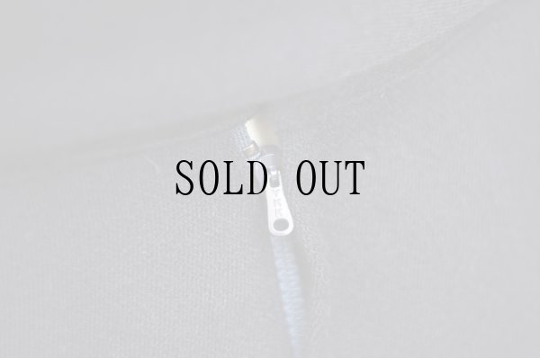 画像12: ”Mcfarland”ネイビー ウール 長袖 レトロワンピース ノーカラー プリーツ ベルト付き[19355]