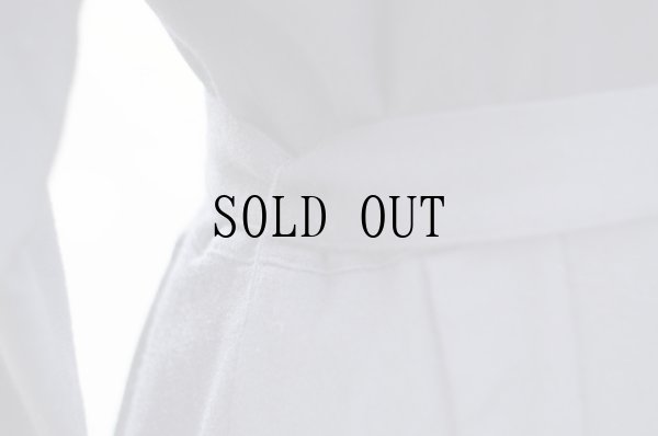 画像11: ”Mcfarland”ネイビー ウール 長袖 レトロワンピース ノーカラー プリーツ ベルト付き[19355]