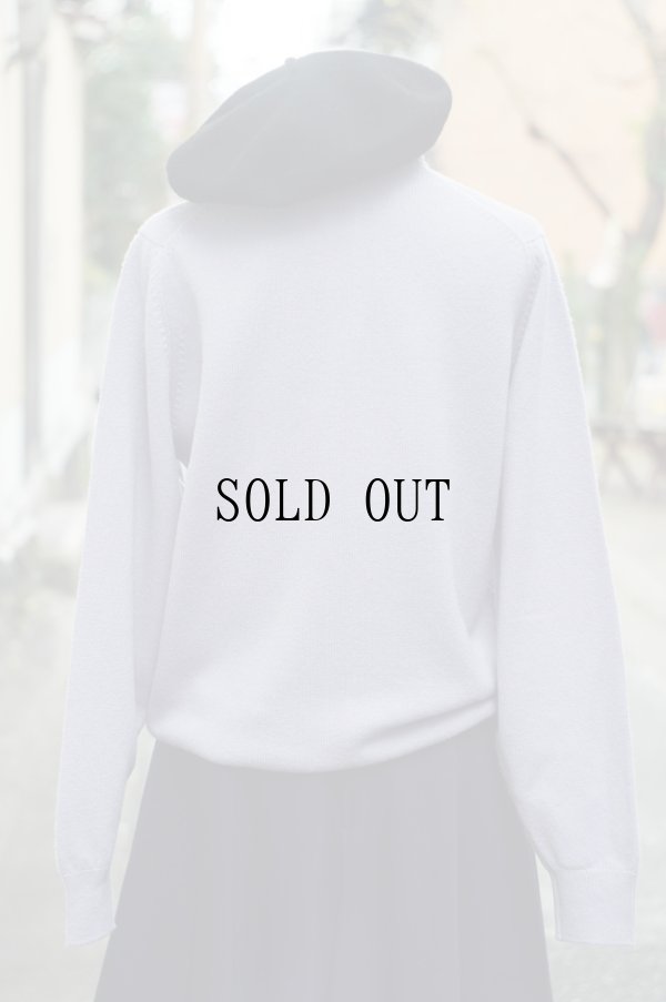 画像3: "Pringlel" スコットランド製 ラベンダー 無地 ニット カーディガン クルーネック メタルボタン[19385]