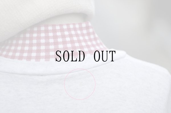 画像11: US製 子ネコのプリント グレー系 スウェット トップス ハイネック[19407]