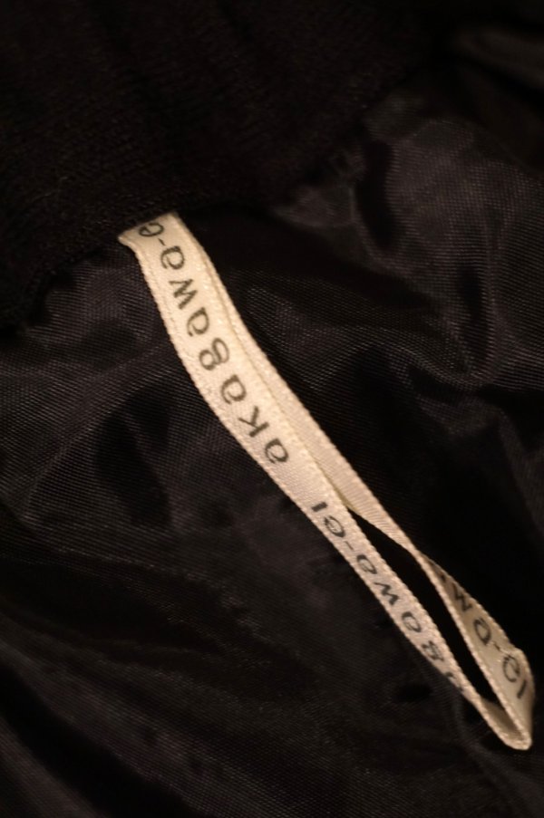 画像6: "akagawa ei" 黒 ウール スカート フレア w60-63cm[19431]