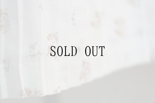 画像3: "Route 315"小花柄 スカート プリーツ w61cm[19435]