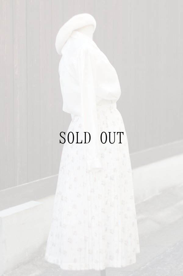 画像6: "Route 315"小花柄 スカート プリーツ w61cm[19435]