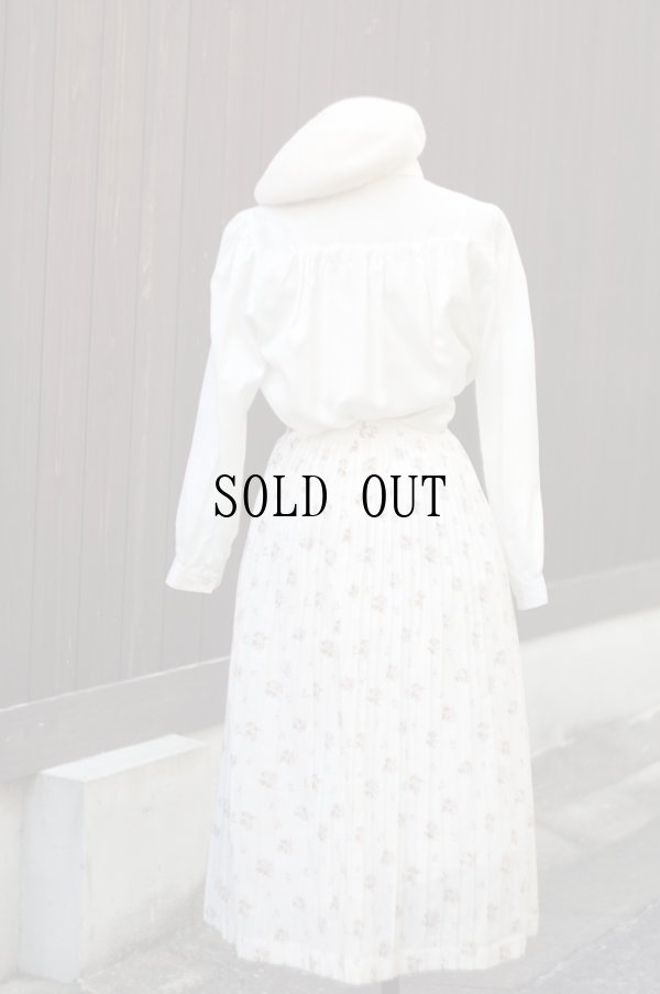 画像7: "Route 315"小花柄 スカート プリーツ w61cm[19435]