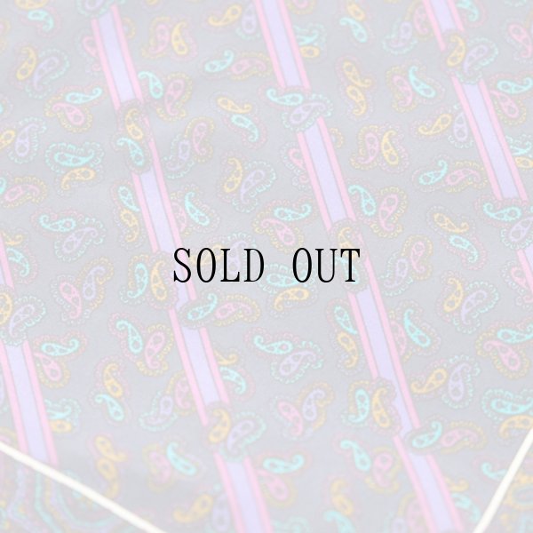 画像4: "ピエールカルダン" ネイビー シルク スカーフ 84cm×84cm[19441]