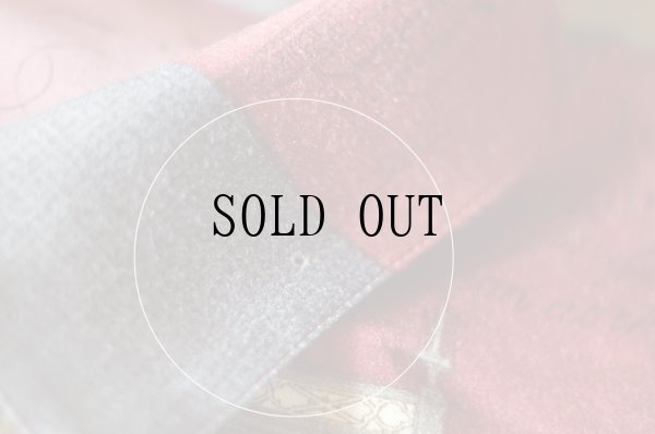 画像14: "Vinvert" 赤系 総柄 長袖 ブラウス オープンカラー[19437]