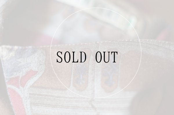 画像15: "Vinvert" 赤系 総柄 長袖 ブラウス オープンカラー[19437]