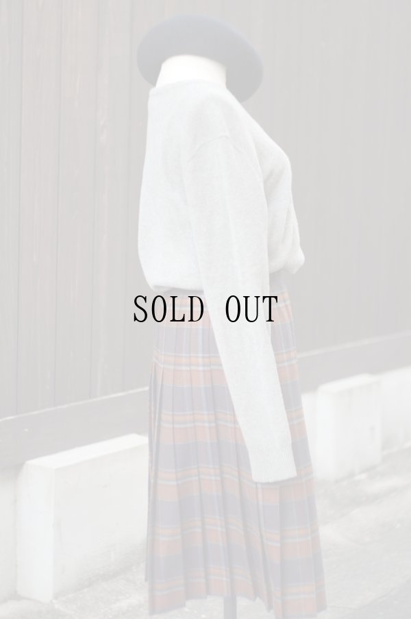 画像8: "ラルフローレン" グレー Vネックニット セーター ワンポイント刺繍 メンズサイズ[19497]