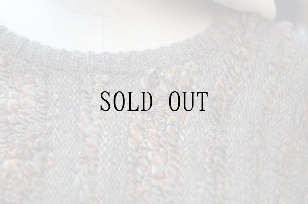 画像5: "ルルアン" ブラウン ニット セーター クルーネック[19501]