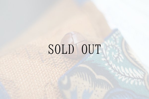 画像13: US リバーシブル コットン ゴブラン デニム 別素材 ベスト ヒツジ ウサギ 花柄 [19505]