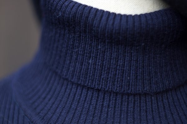 画像9: ネイビー  ニット セーター タートルネック[25241]