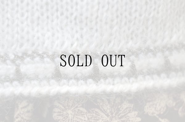 画像11: "ebeco" ビーズ 刺繍 ニット カーディガン ノーカラー 裏地付き[19557]