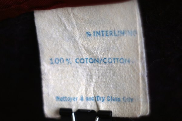 画像11: "Jocardi" US エンジ系 バイアス柄 ウール コート ショールカラー[19566]