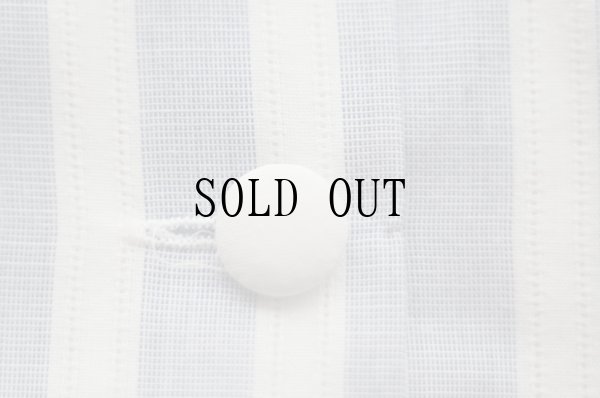 画像9: "Lepia Elegance" ブルー×白 ストライプ柄 長袖 ブラウス ボウタイカラー[19594]