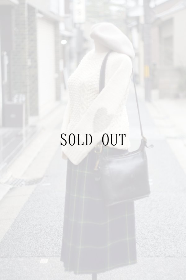 画像5: "Peru knit" ペルー製 白 ハンドニット セーター ハート[19595]