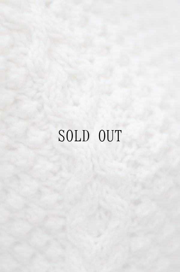 画像8: "Peru knit" ペルー製 白 ハンドニット セーター ハート[19595]