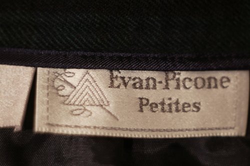 他の写真1: "Evan picone petites" グリーン タータンチェック柄 ウール スカート セミフレア /w67cm[19596]